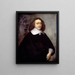 Een Hollandse heer - Cornelis Jonson van Ceulen de Jonge — ingelijst kunstwerk aan de muur