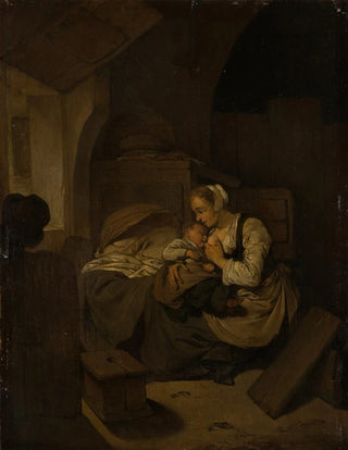 Cornelis Pietersz Bega - Interior with Nursing Mother.webp