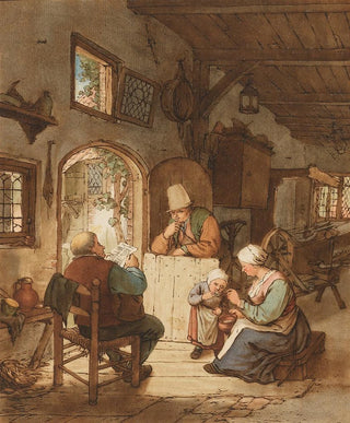 Cornelis Ploos van Amstel - Der Zeitungsleser.webp
