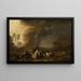 L'Annonciation aux bergers - Cornelis Saftleven — framed artwork on a wall