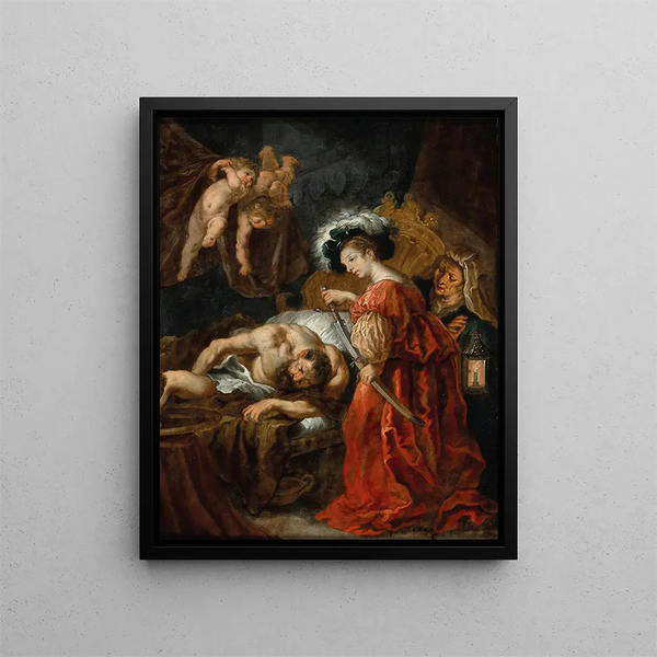 Judith et Holopherne - Cornelis Schut — framed artwork on a wall