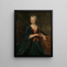 van het portret van Louise Christina Trip, echtgenote van Gerrit Sichterman - Cornelis Troost — ingelijst kunstwerk aan de muur