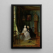 van een Amour inconvenant, misschien een scène uit de weduwnaar Joost met Lucia, tweede scène uit het stuk De wanhebbelijke liefde van CJ van der Lijn - Cornelis Troost — ingelijst kunstwerk aan de muur
