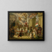 Allégorie de la procession triomphale du prince d'Orange, le futur roi Willem II, en héros de Waterloo 1815 - Cornelis Van Cuylenburgh II — ingelijst kunstwerk aan de muur