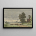 Landschap met kudde schapen - Cornelis Willem Hoevenaar II — ingelijst kunstwerk aan de muur