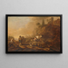 Landschap met herders en hun kuddes - Cornelis de Bie — ingelijst kunstwerk aan de muur