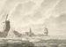 Vue de la débâcle de la glace sur et contre le parapet derrière le Runmolen à Gorinchem le 20 février 1799 - Cornelis de Jonker — weergave van het kunstwerk