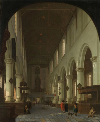 Cornelis de Man - Interior of the Oude Kerk in Delft from the Choir toward the Portal.webp