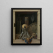 van een trompe-l'œil schilderij van een open kast met waardevolle vazen - Cornelius Norbertus Gijsbrechts — ingelijst kunstwerk aan de muur