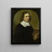Zelfportret - Cornelius de Beet — ingelijst kunstwerk aan de muur