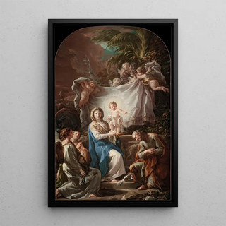 Corrado Giaquinto - Rest On The Flight Into Egypt.webp