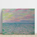Reproduction of the painting Sunset at Pourville, Full Sea - Claude Monet