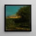 Sunset and Tree Shadow - Eduard Majsch — framed artwork on a wall