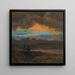 Zonsondergang over de Hudson-vallei, New York - Frederic Edwin Church — ingelijst kunstwerk aan de muur