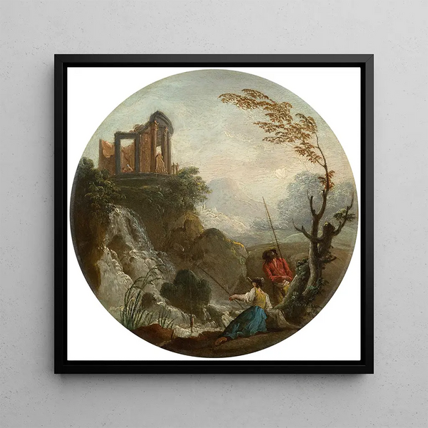 Couple de pêcheurs - Charles-François Lacroix
