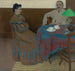 Echtpaar aan tafel - Jlius Andorko — weergave van het kunstwerk