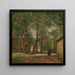 Farmyard Painting - Andreas Schelfhout — framed artwork on a wall