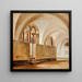 Italian Courtyard Painting - Jürgen Roed — framed artwork on a wall