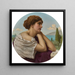 Hart op zijn lippen en ziel in zijn ogen - John William Godward — wandpresentatie van het kunstwerk
