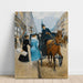 Reproductie van het schilderij Courses Rue De La Paix - Jean Béraud