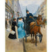 Reproductie van het schilderij Courses Rue De La Paix - Jean Béraud