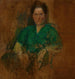 schets van een vrouwelijke figuur - Olga Boznanska — weergave van het kunstwerk