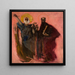Sketch of the apostles Peter and Paul - Konrad Krzyanowski — framed artwork on a wall