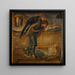 Cupidon die Psyché slapend bij een fontein vindt - Sir Edward Coley Burne-Jones — ingelijst kunstwerk aan de muur
