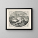 Engelen van het slagveld - Currier & Ives — ingelijst kunstwerk aan de muur