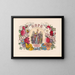 Geloof, Hoop, Liefde - Currier & Ives — ingelijst kunstwerk aan de muur