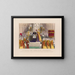 van de inwijding van de kardinalenstaf aan Zij Eerwaarde de aartsbisschop McCloskey van New York - Currier & Ives — ingelijst kunstwerk aan de muur
