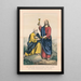 Sint-Pieter ontvangt de sleutels - Currier & Ives — ingelijst kunstwerk aan de muur