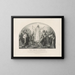 Het grote bevel - Currier & Ives — ingelijst kunstwerk aan de muur