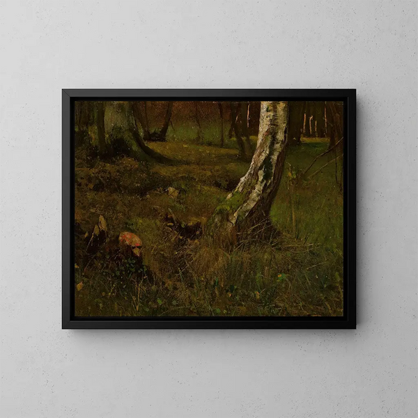 Birch Trunk - Curt Agthe — framed artwork on a wall