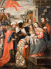 Aanbidding der Wijzen - School van Cusco — weergave van het kunstwerk