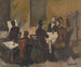 van Compagnie dans un café - Cyprian Majernik — weergave van het kunstwerk