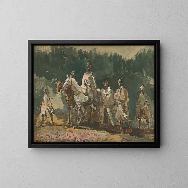 Sleepwalkers - Cyprian Majernik — framed artwork on a wall