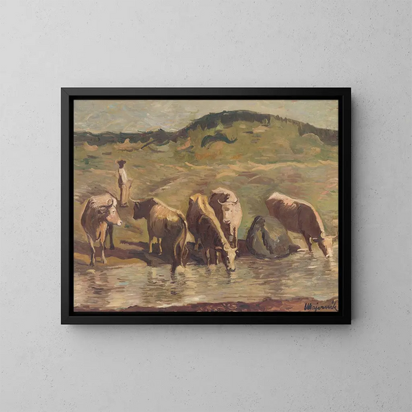Summer Painting - Cyprian Majernik — framed artwork on a wall
