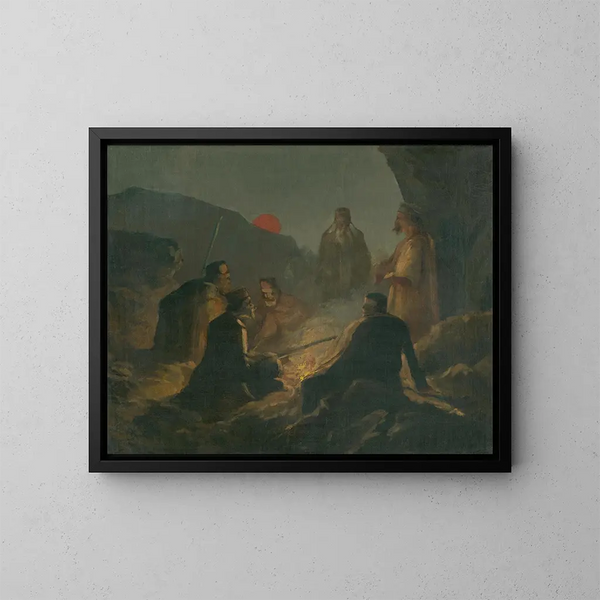 Near the Partisans' Fire - Cyril Kutlik — framed artwork on a wall