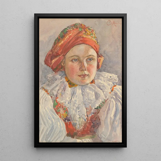 Cyril Mandel - Head of a Moravian Girl.webp