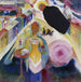 Dame aan Moskou - Wassily Kandinsky — weergave van het kunstwerk