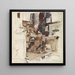 Lady in the Workshop Behind an Harmonium - George Hendrik Breitner — framed artwork on a wall