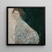 Dame in het wit - Gustav Klimt — ingelijst kunstwerk aan de muur