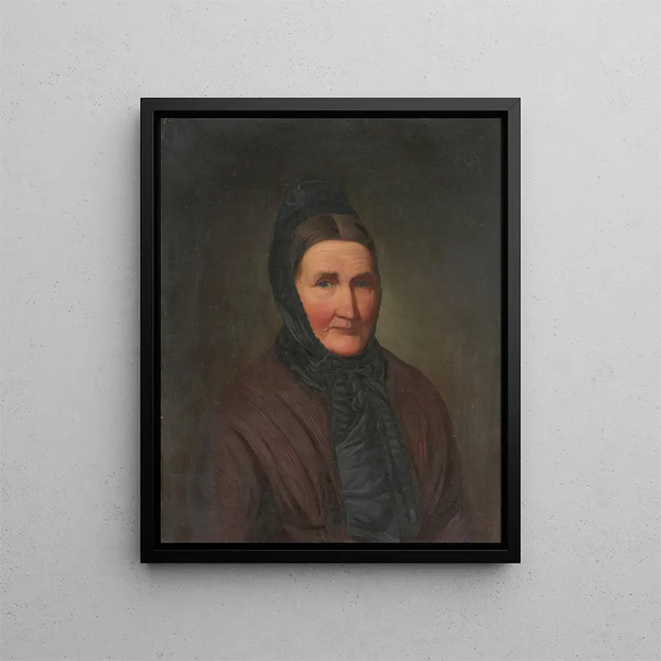 Portrait of Magdalena Kleier and Frderer - Daniel Cornelius Gesell — framed artwork on a wall