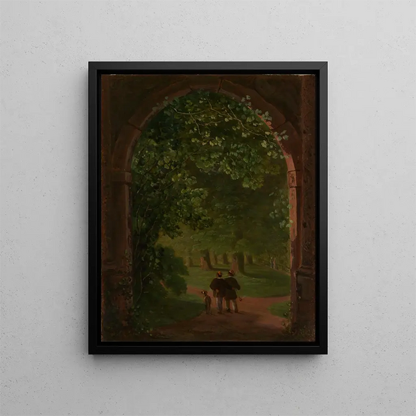 Porte Élisabeth dans le jardin du palais - Daniel Fohr — framed artwork on a wall