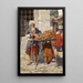 Reproduction of the painting Oriental Street Vendors - Daniel Israel