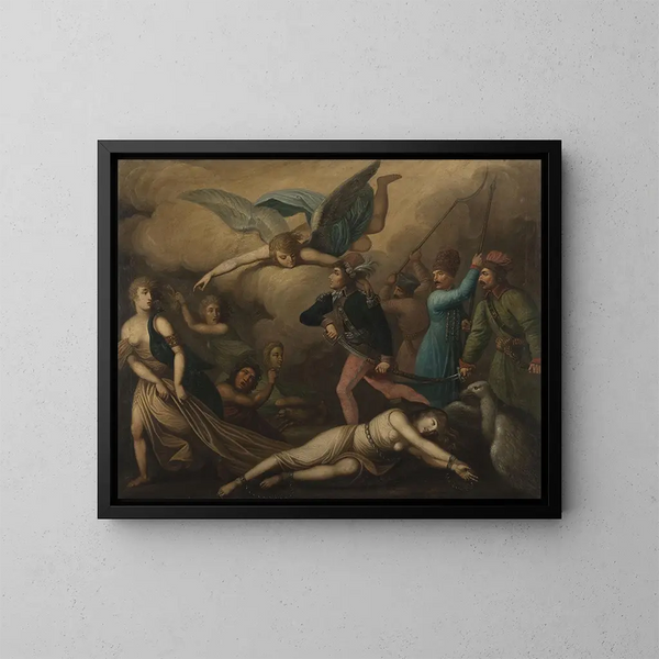 Allégorie de Kociuszko - Daniel Kondratowicz — ingelijst kunstwerk aan de muur