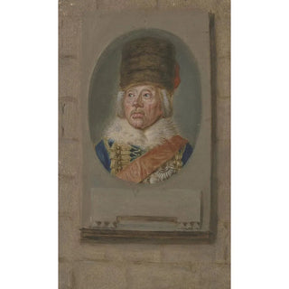 Daniel Nikolaus Chodowiecki - Brustbildnis des Generals Ziethen im Oval rechteckig gerahmt.webp