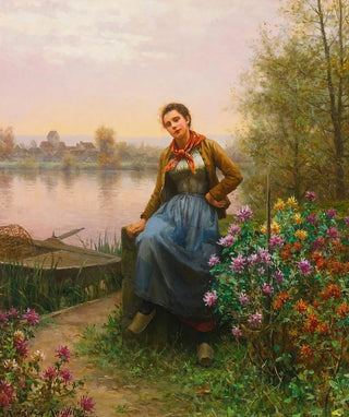 Daniel Ridgway Knight - On The Rivers Edge.webp