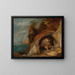 Landschap met de Verleiding van Sint-Antonius - Daniel Seghers — ingelijst kunstwerk aan de muur